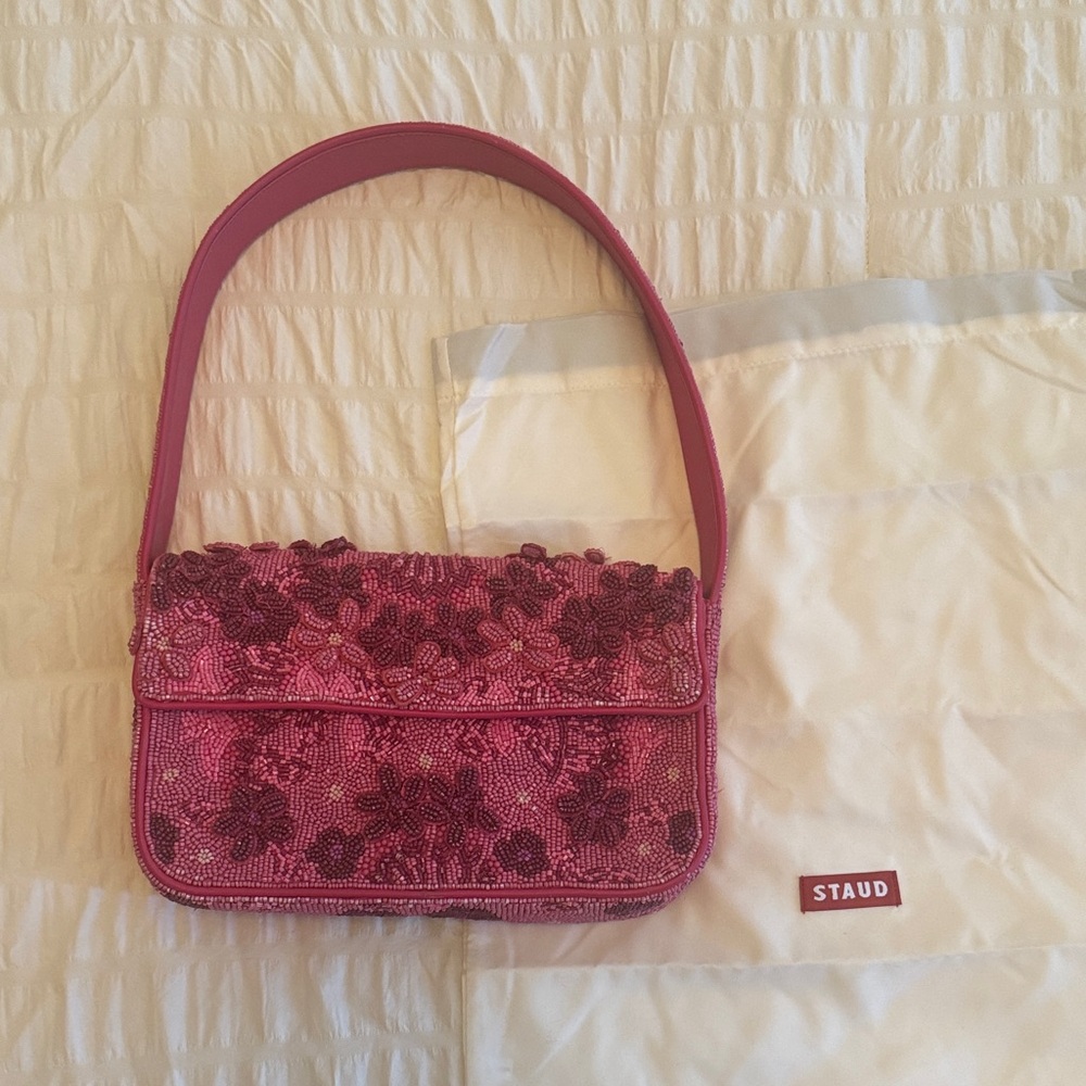 STAUD Tommy Beaded Garden Party Bag